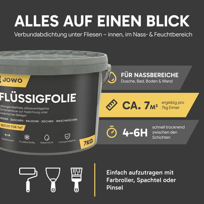 Flüssigfolie / Abdichtungsmasse für Feuchträume