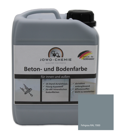 Beton- und Bodenfarbe in verschiedenen Grautönen (2,5kg-24kg)