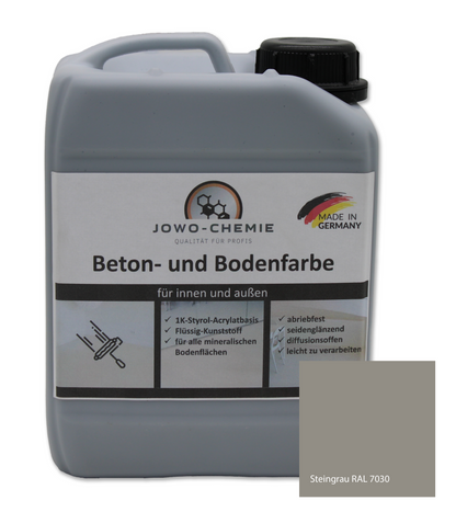 Beton- und Bodenfarbe in verschiedenen Grautönen (2,5kg-24kg)